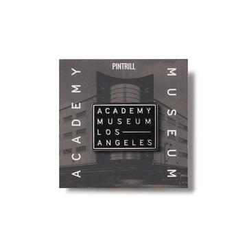 Pin with 'Academy Museum Los Angeles' design on a white background